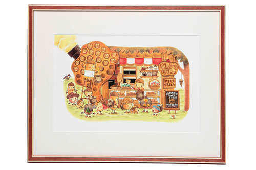 【複製原画】なかやみわ どんぐりむら 「どんぐりぱんの木」