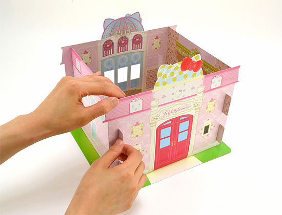 憧れの ハローキティ レディキティハウスセット マグネットつき 知育絵本、学習絵本