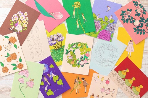 ͂ꂢ ĂBOOK  ԂƎqǂ 16 PostcardsE32 Letter papers