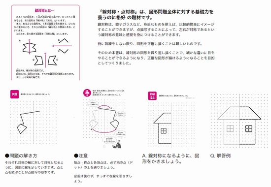 天才ドリル 平面図形が得意になる点描写 線対称 小学校全学年用 算数