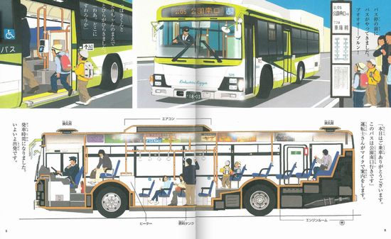 路線バスしゅっぱつ 数ページよめる 絵本ナビ 鎌田 歩 みんなの声 通販