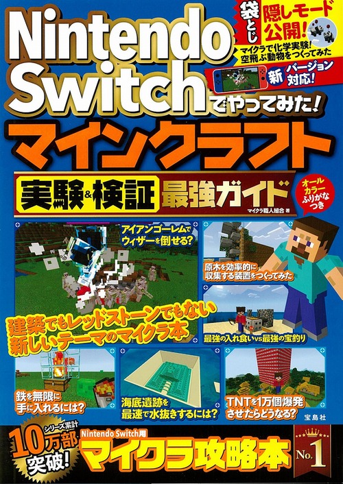 Nintendo Switchでやってみた マインクラフト実験 検証最強ガイド 絵本ナビ マイクラ職人組合 みんなの声 通販