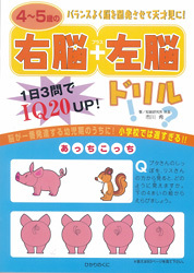 4～5歳の右脳＋左脳ドリル 1日3問でIQ 20 up！ | 市川希 | 絵本