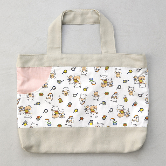 こぐまちゃん レッスントートバッグ オフホワイト | 絵本ナビ
