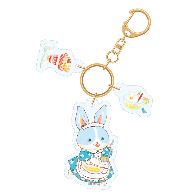 いつつごうさぎ アクリルキーホルダー ルナ(青) | 絵本ナビ いつつごうさぎ アクリルキーホルダー ルナ(青) | 絵本ナビ