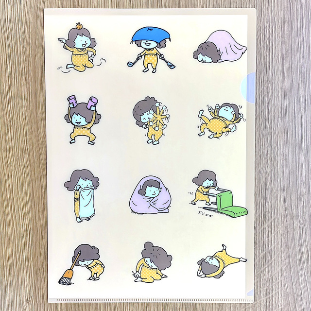 なつみはなんにでもなれる A4クリアファイル 橙 | 絵本ナビ | グッズ・通販