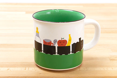 絵本ナビ限定 ロングセラー絵本マグカップ がたんごとんがたんごとん 絵本ナビ