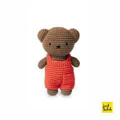 ボリス 編みぐるみ ハンドメイド オーバーオール レッド 法人様向けehonnavishop