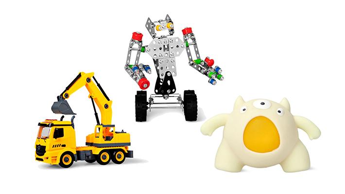 STEAM玩具3点セット（分解できるトラック／DIYロボット／モンスタートイ）
