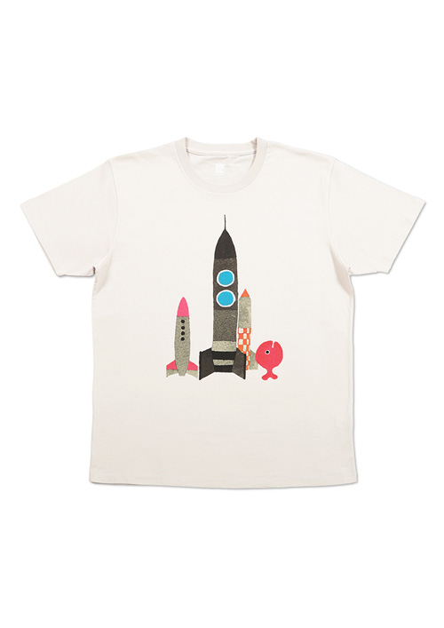 (SS)五味太郎 Tシャツ きんぎょ ロケット