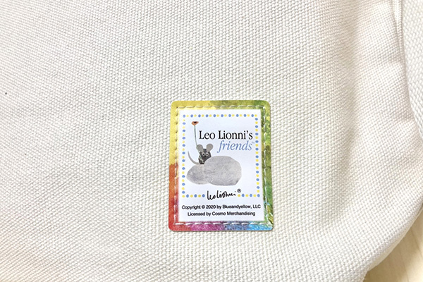送料無料）レオレオニ 2WAYバッグ 刺繍あおくんときいろちゃん