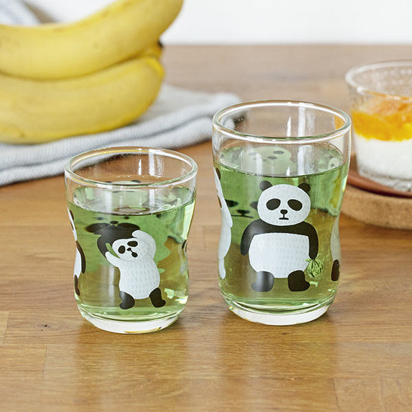 パンダ銭湯 つよいこグラス（S＆Mセット） | 絵本ナビ ｜ グッズ